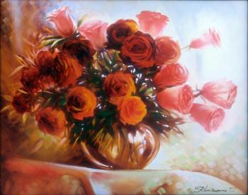 Orange roses. Kalachikhina Galina