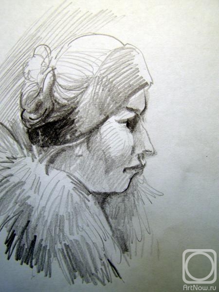 Gerasimov Vladimir. Five minutes sketch in the subway 41