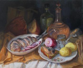 Still life with herring. Shumakova Elena