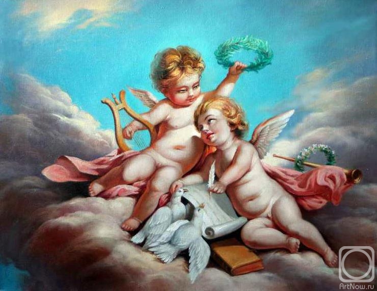 ������� ������ �� ������. ��������� �����. Allegories of poetry (by Francois Boucher)