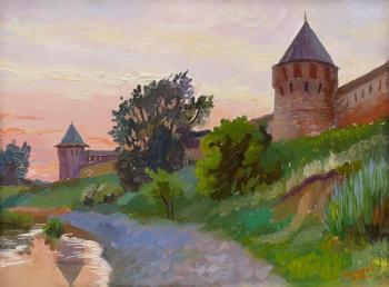 Summer evening. Suzdal (etude)