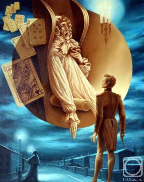 Mescheriakov Pavel. Illustration for "The Queen of Spades"