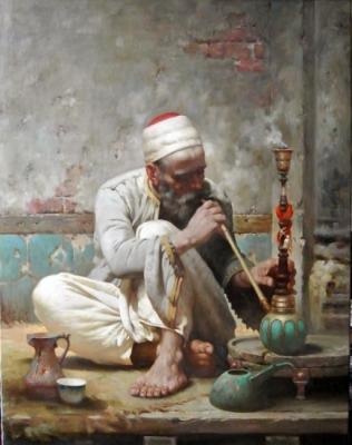 The old man with hookah 2