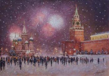 New Year's salute (Salute On Red Square). Razzhivin Igor