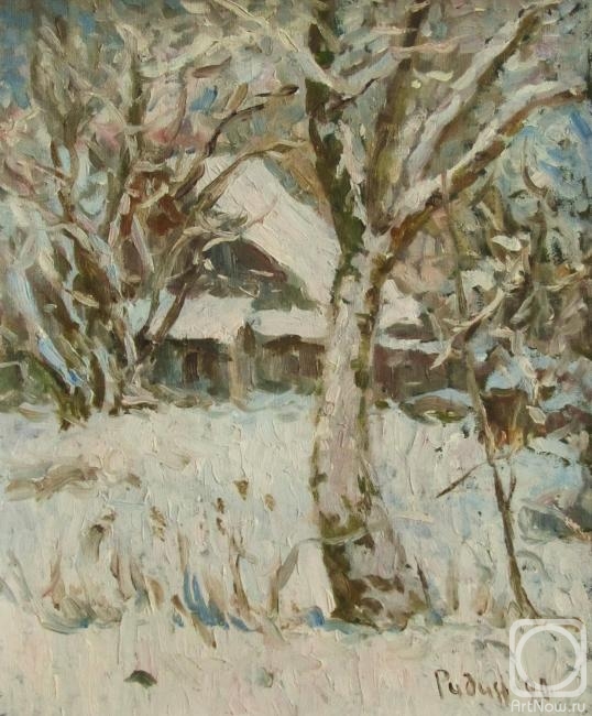 Rudin Petr. Garden in the snow