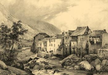 View of Cauteretz (Hautere-Pyrenees)