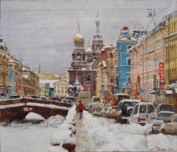 From city life. St. Petersburg (Traffic Jams). Galimov Azat