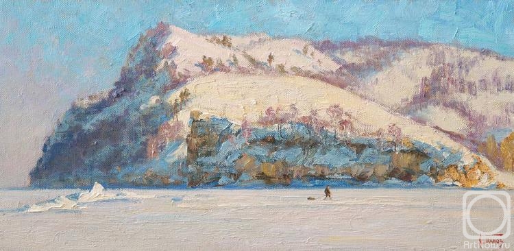 Panov Igor. Volga. Winter cliff