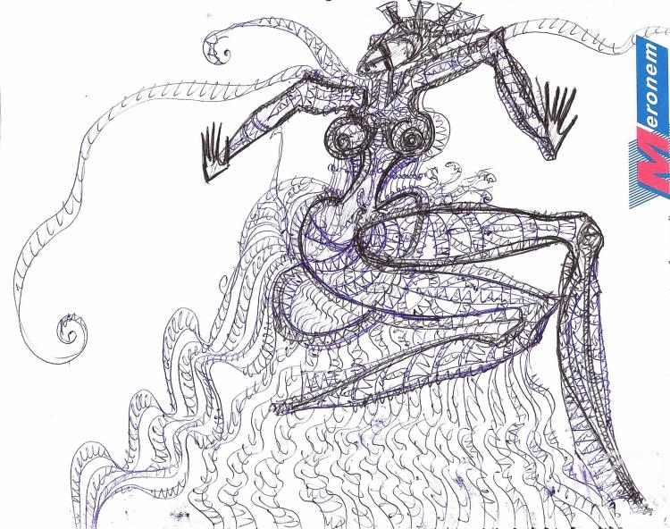 Volchek Lika. Seated in lace