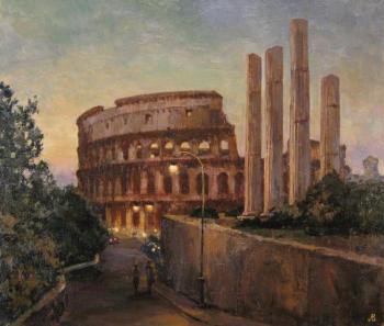 Rome. Evening at the Colosseum