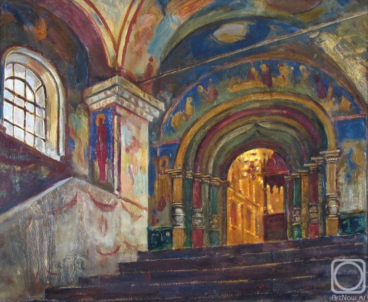 Lapovok Vladimir. Yaroslavl. Porch of St. Elijah's Church. Interior