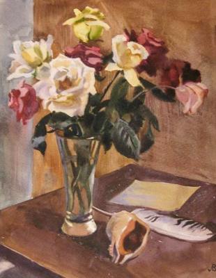 Roses and Writing. Lapovok Vladimir