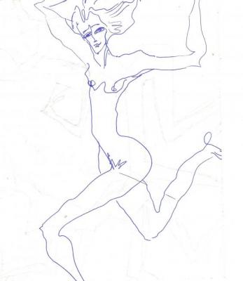 Running naked. Volchek Lika