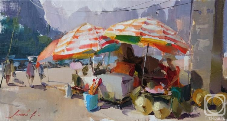 Litosova Natalya. Trading tent. China