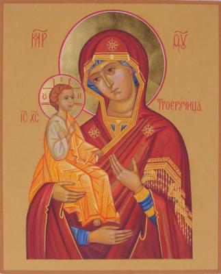 Icon of the Mother of God of TROERUChITsA. Roshina-Iegorova Oksana