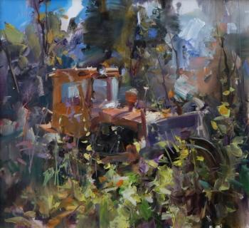 Картина «В лесах Алибека, этюд»