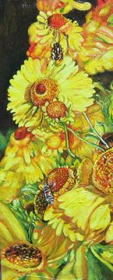Flowers and bees. Rakutov Sergey