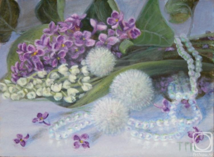 Kudryashov Galina. Spring bouquet with beads
