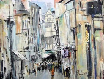 City Bourges (France) (Painting Online). Lednev Alexsander