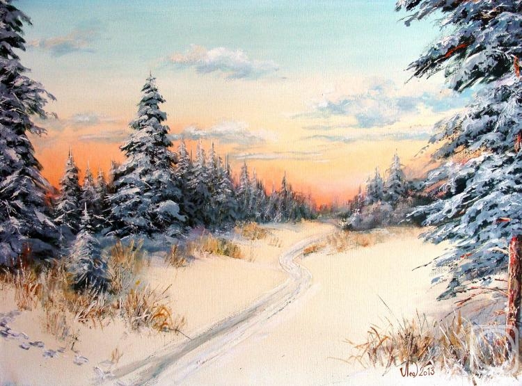 Lednev Alexsander. Winter road