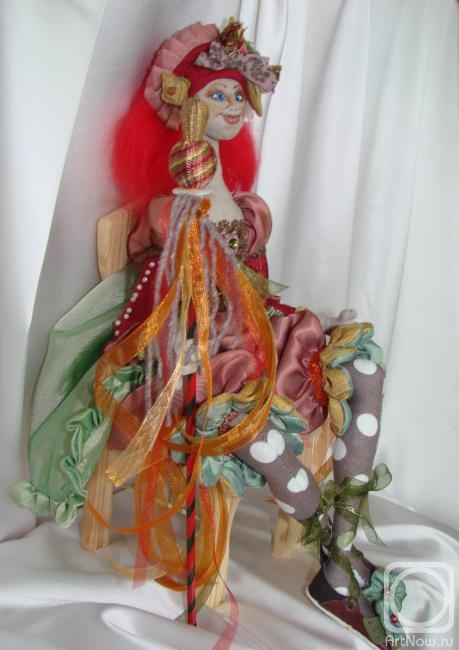 Badyukova Irina. Sculptural and textile doll Veselin