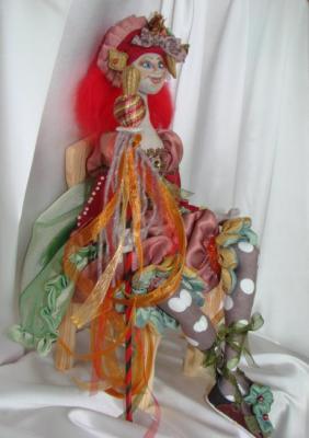 Sculptural and textile doll Veselin