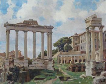 Roman Forum. Ancient ruins