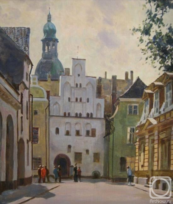 Lapovok Vladimir. Riga. Medieval houses. Three Brothers