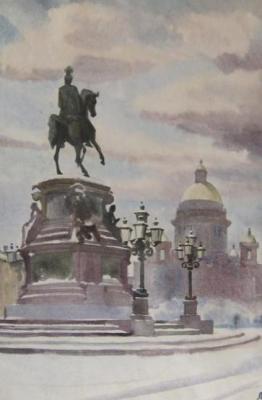 St. Isaac's Square. Winter. Lapovok Vladimir