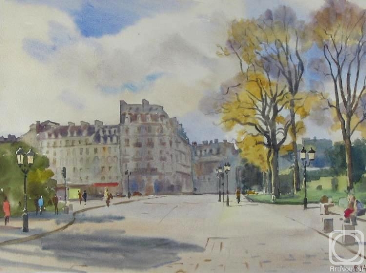 Lapovok Vladimir. Paris. Autumn on Cite Island