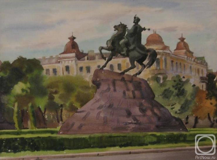 Lapovok Vladimir. Kiev. Monument to Bogdan