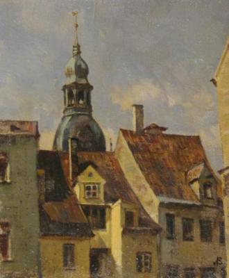Old Riga. Roof. Lapovok Vladimir