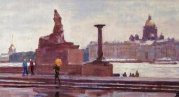 Lapovok Vladimir Abramovich. Petersburg. Neva Embankment