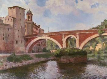 Rome. Bridge to Tiber Island. Lapovok Vladimir
