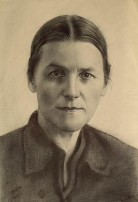 Aunt Anna, from a photo. Dobrovolskaya Gayane