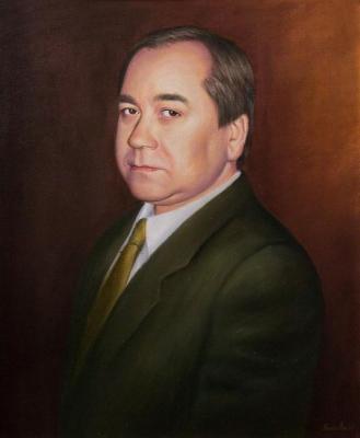 Portrait men male portrait (Painted Portrait). Bakaeva Yulia