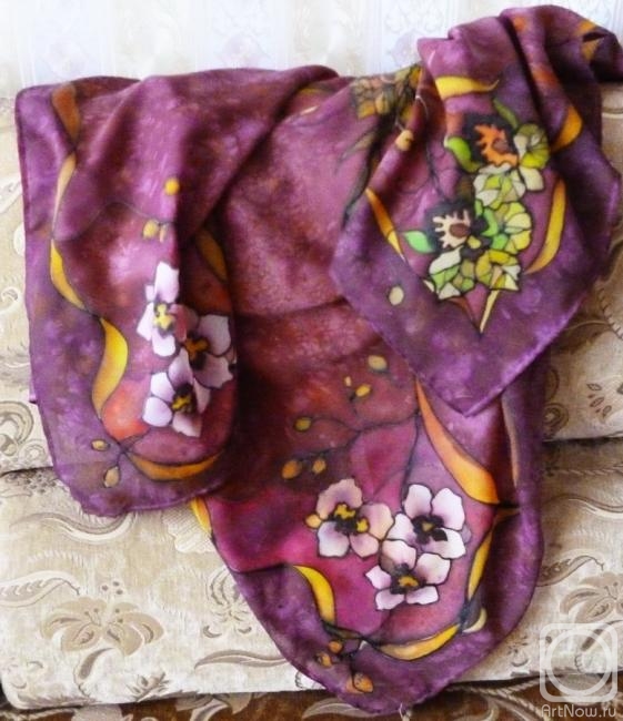Ripa Elena. Handkerchief "Orchids"