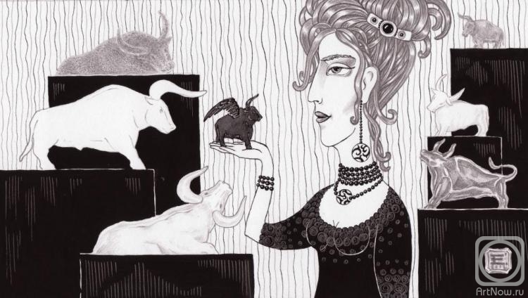 Rybakova Ekaterina. A series "About bulls." COLLECTION