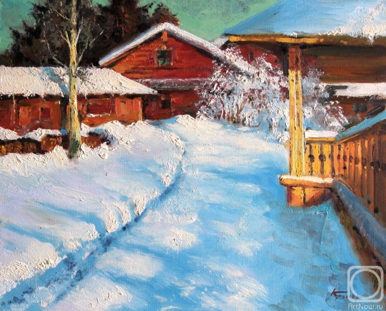 Kremer Mark. Rural motive. Russian winter