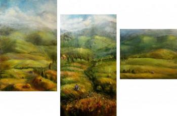 The hill has no summit... (triptych)