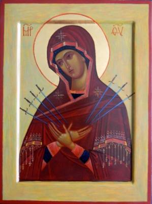 Icon of the Mother of God of the Seven Arrows. Popov Sergey
