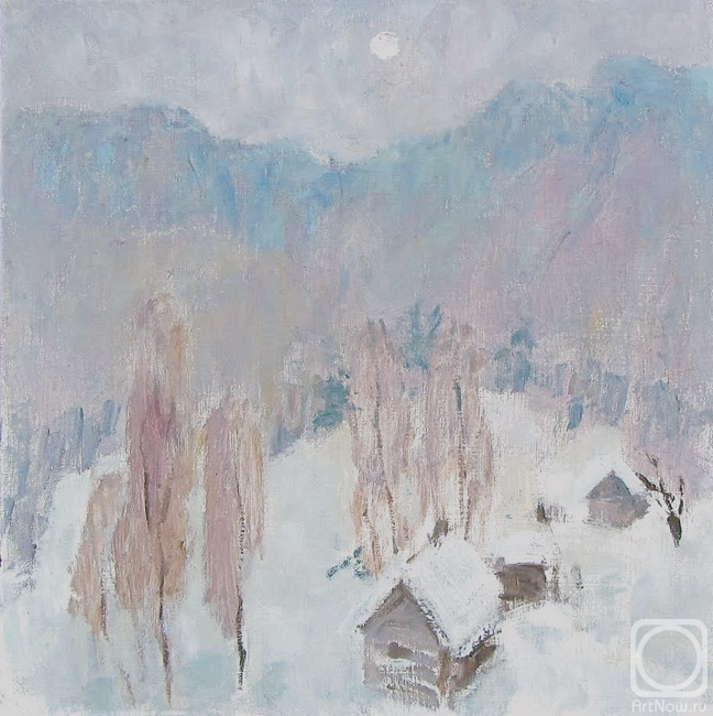 Yevstratova Lyubov. Winter in the mountains (1)