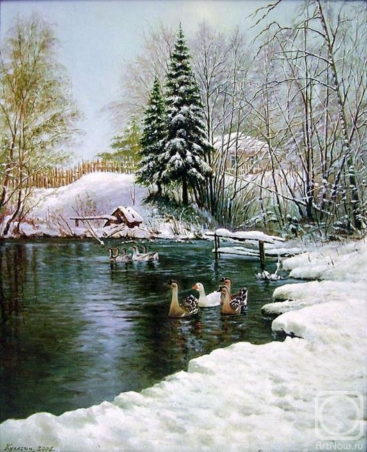 Kulagin Oleg. Winter pond