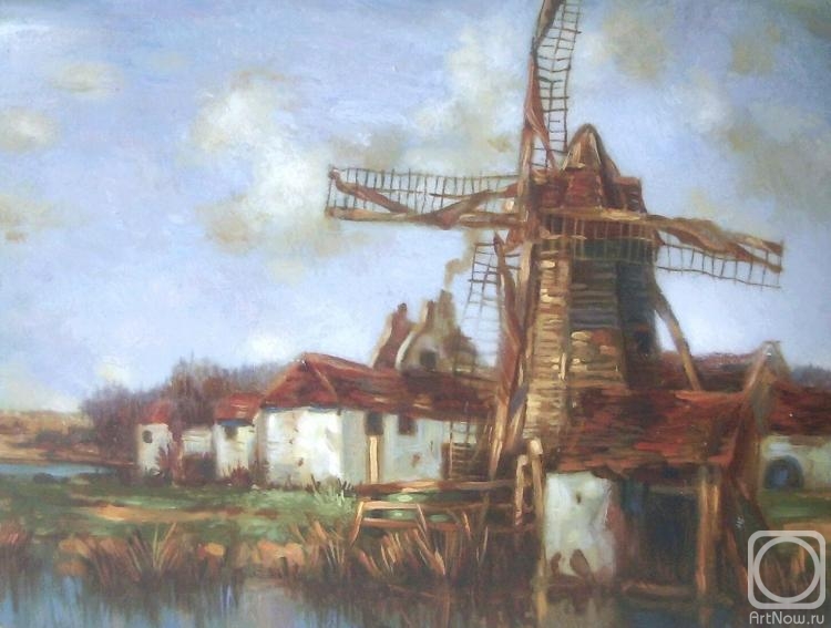 Bebihov Dmitry. Landscape with a mill