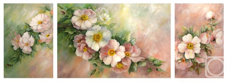 Chernova Helen. Rose hips bloom (triptych)
