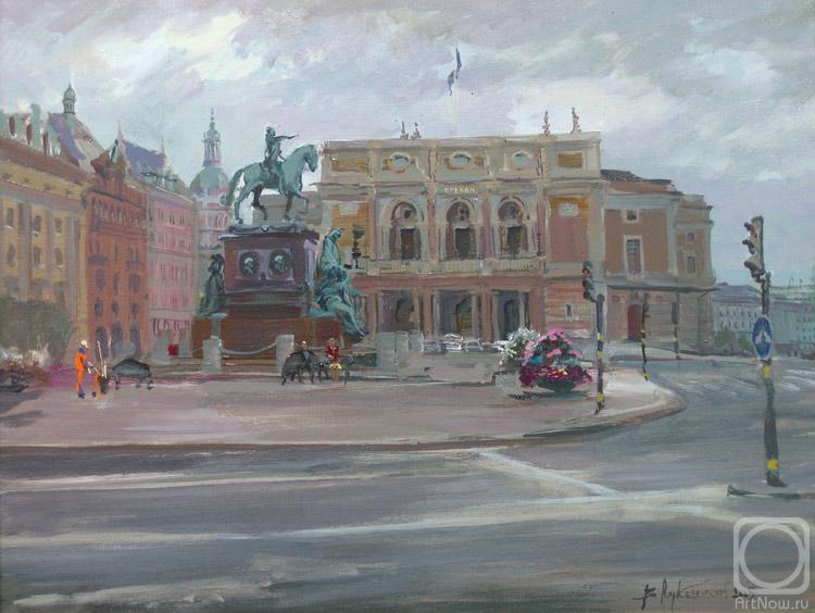 Loukianov Victor. Gloomy Morning in Stockholm