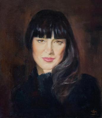 Lady in black fur coat. Dulenkova Natalia