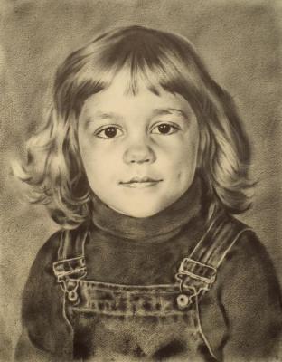 Girl, from a photo (Baby Portrait). Dobrovolskaya Gayane