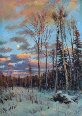 February. Moonrise. Nikulin Sergey