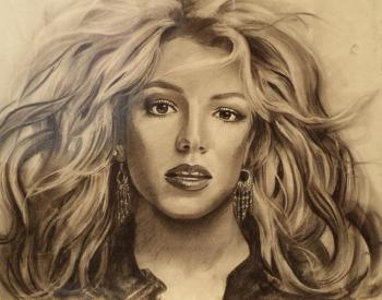 Britney Spears, from a photo. Dobrovolskaya Gayane